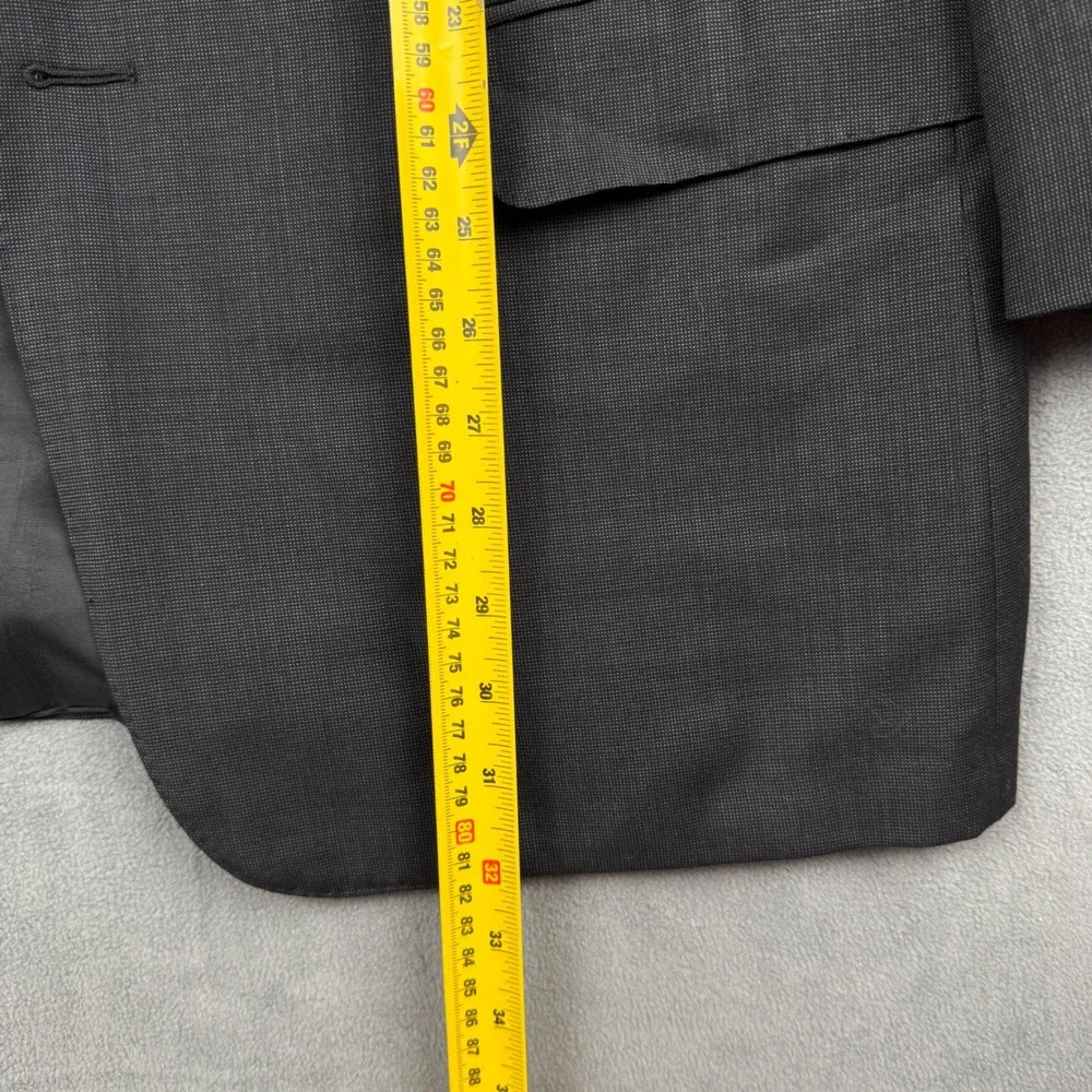 Ermenegildo Zegna Trofeo Blazer Mens 52 Gray‎ Wool 3 Button Sport Coat Jacket 42
